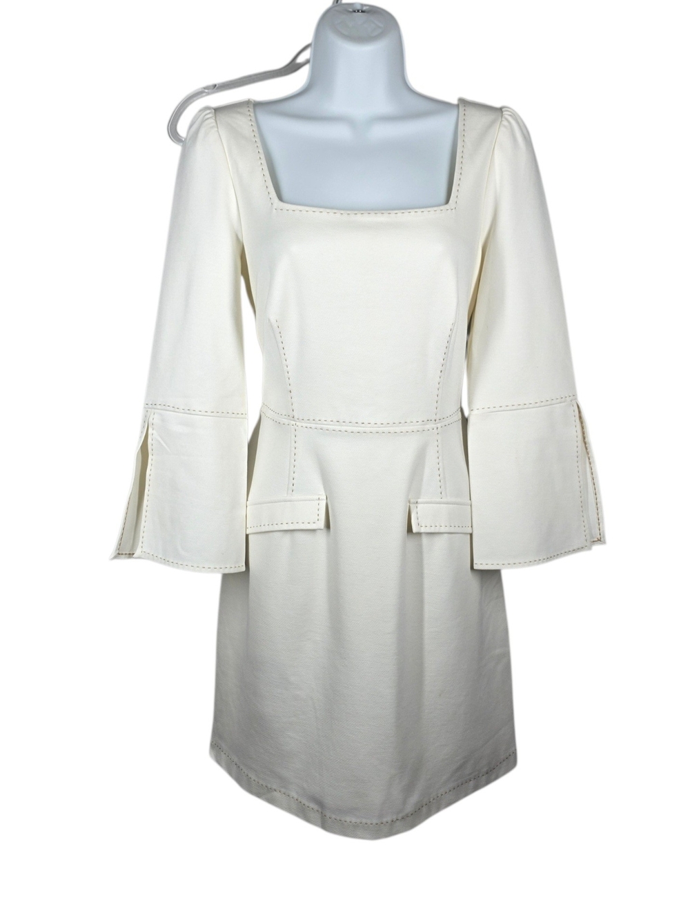 ALI & JAY SQUARE NECK BELL SLEEVE MINI DRESS